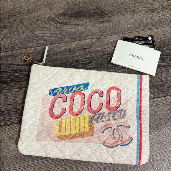 CHANEL Large Coco Cuba Clutch Pouch - Picture 1 of 10